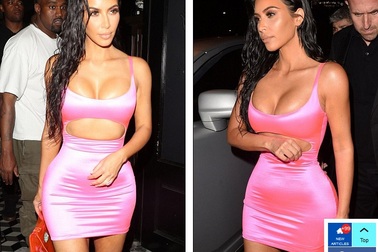 Kim Kardashian khoe dáng đồng hồ cát