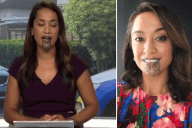 Nữ nhà báo truyền hình có hình xăm trên mặt lên sóng giờ vàng