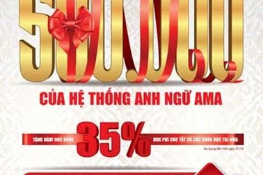 Tài trợ 35% học phí nhân dịp chào đón học viên thứ 500.000 của AMA