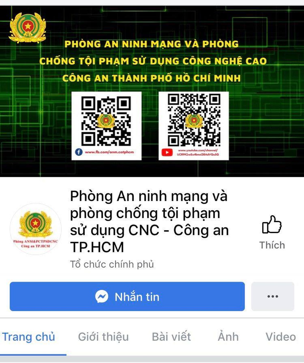 Người dân TPHCM có thể lên Facebook tố giác tội phạm - 1 Người dân TPHCM có thể lên Facebook tố giác tội phạm - 1