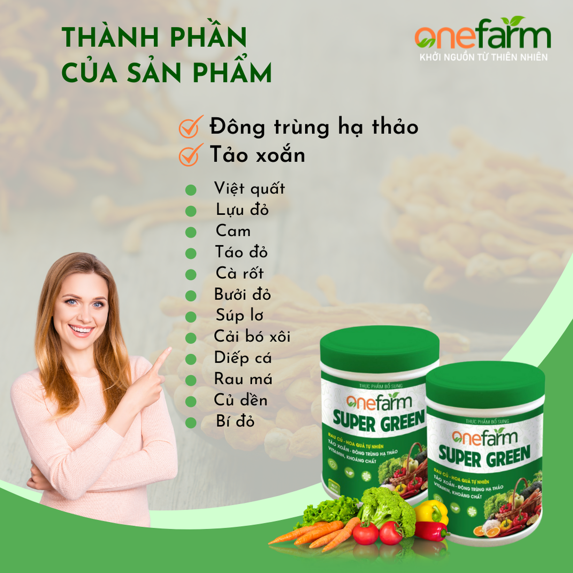 Onefarm chính thức ra mắt thực phẩm rau củ quả cho phụ nữ hiện đại - 3 Onefarm chính thức ra mắt thực phẩm rau củ quả cho phụ nữ hiện đại - 3