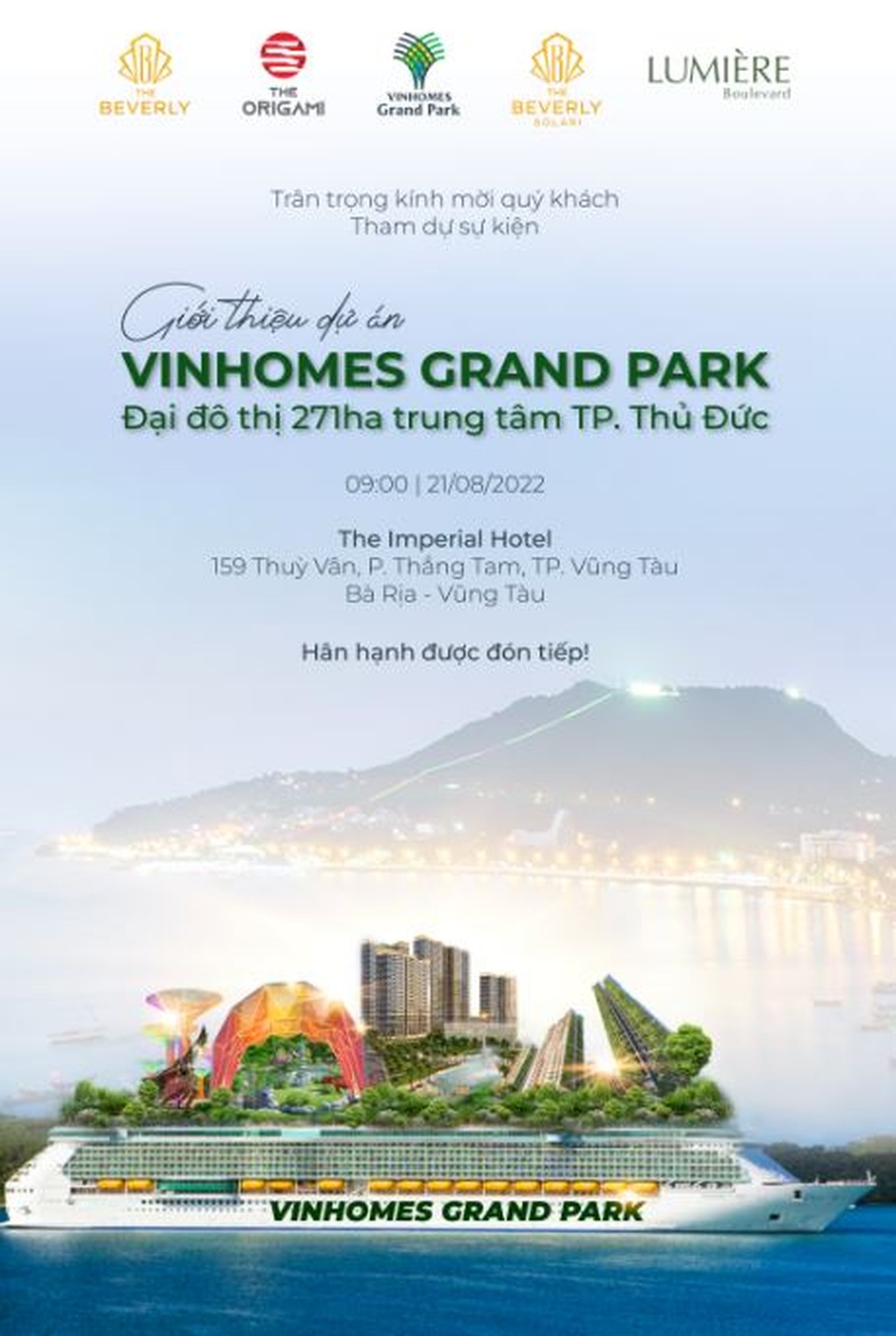 Vinhomes Grand Park mở bán tại Vũng Tàu với loạt chính sách ưu đãi - 1 Vinhomes Grand Park mở bán tại Vũng Tàu với loạt chính sách ưu đãi - 1