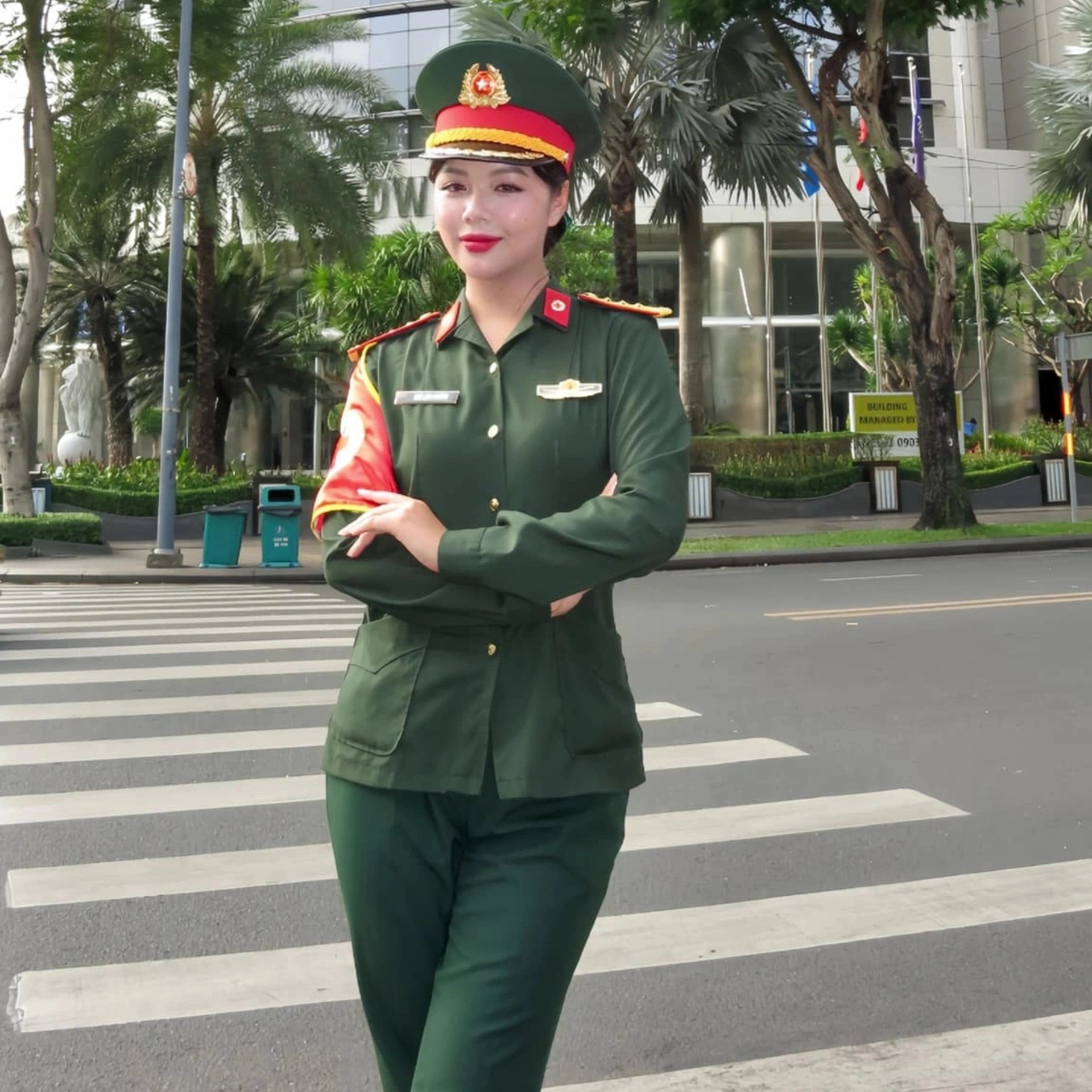 Nữ trung úy gây sốt khi diễu binh: Cao 1,73m, nhan sắc không thua hoa hậu - 2 Nữ trung úy gây sốt khi diễu binh: Cao 1,73m, nhan sắc không thua hoa hậu - 2