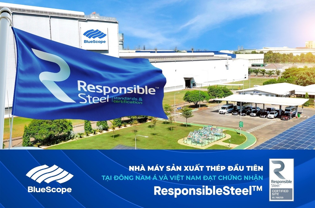 NS BlueScope - doanh nghiệp Việt đầu tiên đạt chứng nhận ResponsibleSteel - 1 NS BlueScope - doanh nghiệp Việt đầu tiên đạt chứng nhận ResponsibleSteel - 1