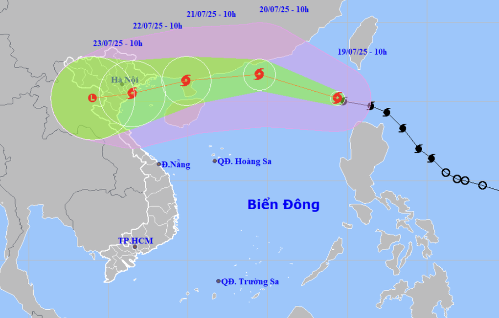 Bão Wipha rất mạnh, di chuyển nhanh và liên tục tăng cấp - 1 Bão Wipha rất mạnh, di chuyển nhanh và liên tục tăng cấp - 1