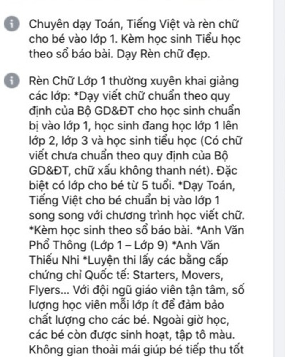 Tràn lan “dạy chui” sách giáo khoa lớp 1 mới cho trẻ mầm non - 3 Tràn lan “dạy chui” sách giáo khoa lớp 1 mới cho trẻ mầm non - 3
