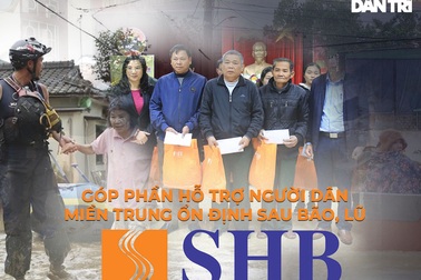 SHB góp phần hỗ trợ người dân miền Trung ổn định sau bão, lũ