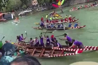 Đánh nhau hỗn loạn ở giải đua ghe toàn TP Huế lần thứ nhất 2022