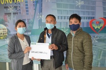 Gia đình chàng trai từng 3 lần ngừng tim ủng hộ các bệnh nhân khó khăn