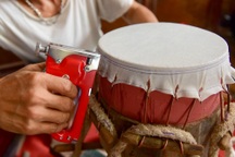 Làng làm trống đồ chơi tất bật vào mùa Trung thu