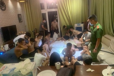 18 đối tượng thuê biệt thự sử dụng ma túy giữa đại dịch Covid-19