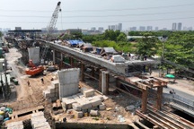 Cầu hơn 900 tỷ đồng ở TP Thủ Đức dần hoàn thiện sau nhiều năm bỏ hoang