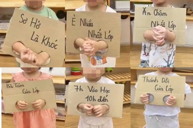 Đeo còng giấy vào tay kể tội trẻ: Vượt quá giới hạn của hài hước, câu view