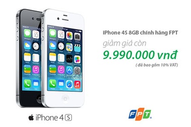 iPhone 4S chính hãng bất ngờ giảm giá