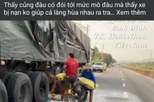Làm rõ nội dung người dân "hôi của" khi xe chở gạo gặp nạn