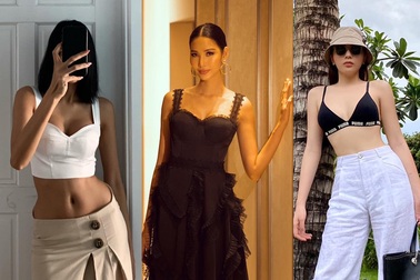Hoàng Thùy khoe vòng eo nhỏ “con kiến” đầy quyến rũ