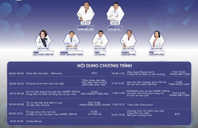 Hội thảo quy tụ nhiều chuyên gia trong lĩnh vực y học tái tạo.