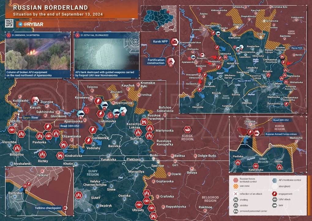 Chiến sự Ukraine 14/9: Kiev gây bất ngờ ở Kursk, Nga trở tay không kịp - 5 Chiến sự Ukraine 14/9: Kiev gây bất ngờ ở Kursk, Nga trở tay không kịp - 5