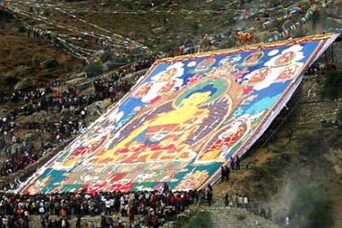 Độc đáo lễ hội Shoton tại Tây Tạng