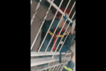 Cảnh sát đu dây từ tầng 18, giải cứu bé gái kẹt trong chung cư