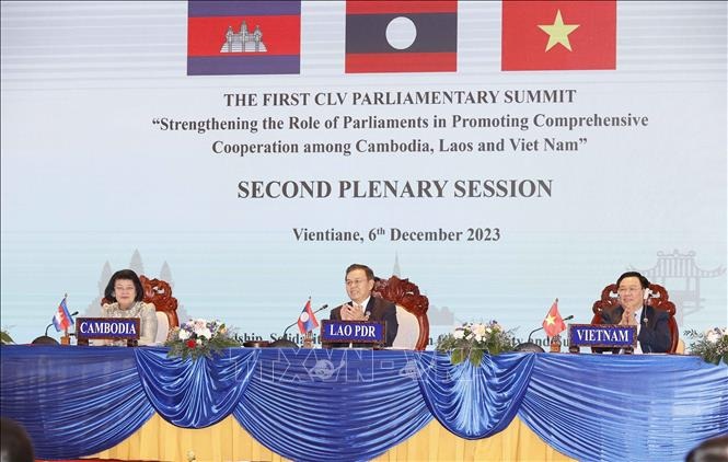 Hội nghị Cấp cao Quốc hội ba nước Campuchia - Lào - Việt Nam thành công tốt đẹp - 1