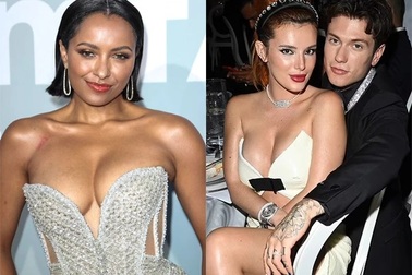 Kat Graham và Bella Thorne khoe ngực bốc lửa trong tiệc xa hoa tại Cannes
