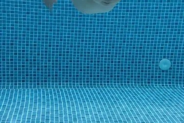 Em bé thể hiện khả năng bơi lội đáng kinh ngạc