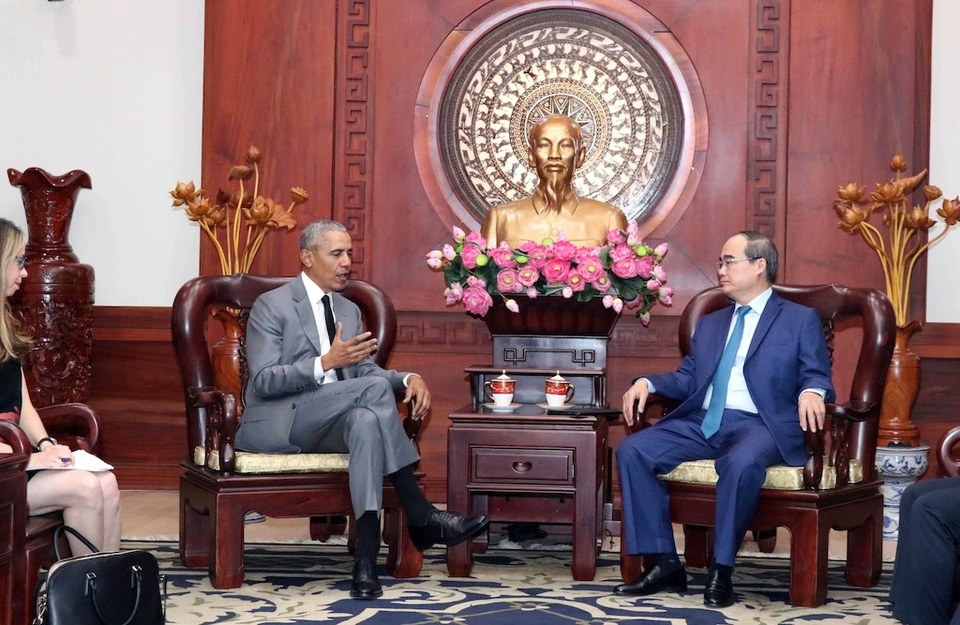 Cựu Tổng thống Obama sẵn sàng làm cầu nối giới thiệu doanh nghiệp Mỹ đầu tư tại Việt Nam - 2 Cựu Tổng thống Obama sẵn sàng làm cầu nối giới thiệu doanh nghiệp Mỹ đầu tư tại Việt Nam - 2