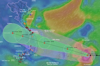 Bão Kalmaegi có thể mạnh cấp 14 khi đổ bộ đất liền Đà Nẵng - Khánh Hòa