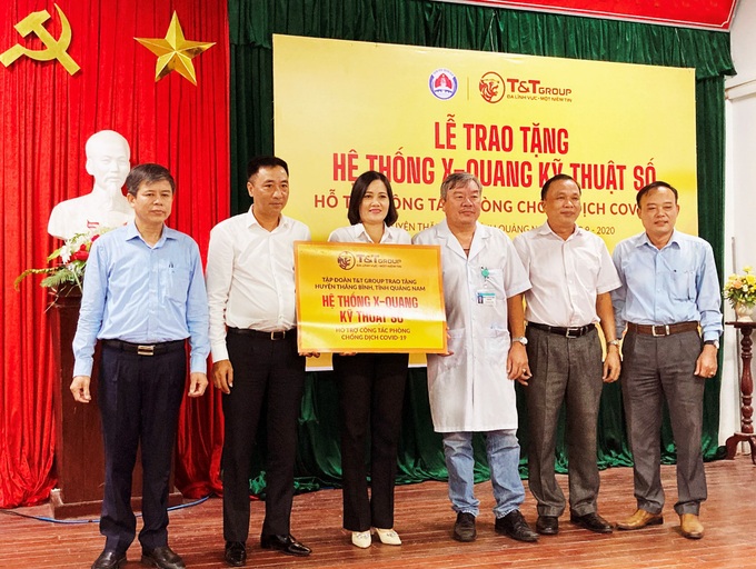 Tập đoàn T&T Group trao tặng hệ thống X-Quang kỹ thuật số hỗ trợ cho huyện Thăng Bình (tỉnh Quảng Nam) phòng chống dịch COVID-19 - Ảnh 1.