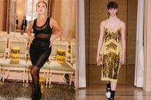 Nữ ca sĩ Hàn diện đồ xuyên thấu, nam người mẫu mặc váy hai dây