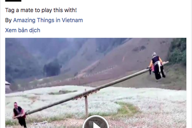 Trò chơi bập bênh vùng Tây Bắc được yêu thích trên fanpage 36 triệu thành viên