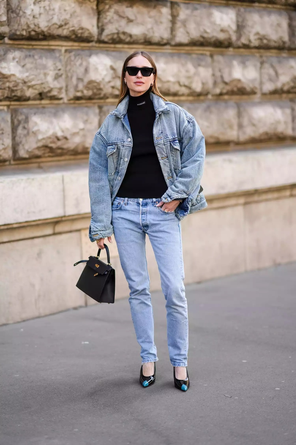 Phối đồ denim từ đầu đến chân thế nào để trông sành điệu? - 3 Phối đồ denim từ đầu đến chân thế nào để trông sành điệu? - 3