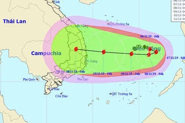 Hình thành bão số 6 trên Biển Đông
