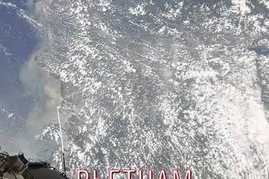 Hình ảnh Việt Nam do phi hành gia người Nga Oleg quay từ ISS