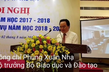 Bộ trưởng Phùng Xuân Nhạ nêu nhiệm vụ năm học 2018-2019