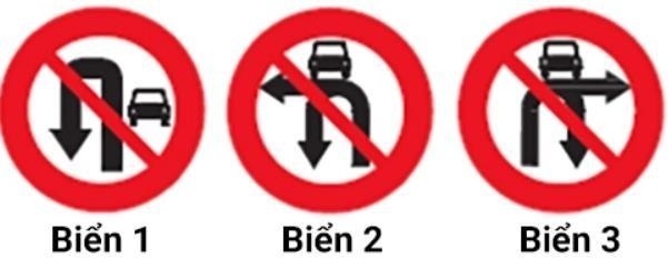 Biển nào dưới đây chỉ cấm xe ô tô quay đầu?
