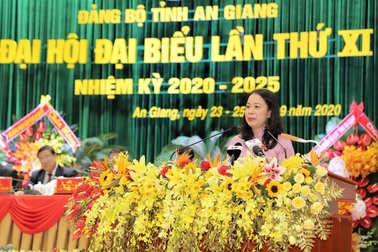 Bà Võ Thị Ánh Xuân được bầu giữ chức Bí thư Tỉnh ủy An Giang