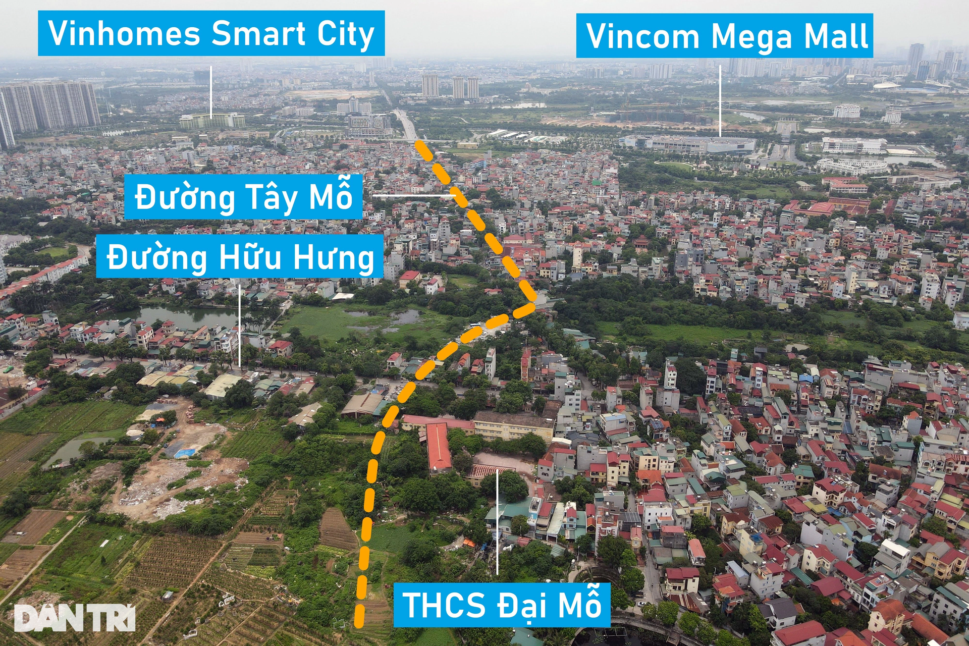Hiện trạng 2 trục đường quy hoạch đi qua khu đô thị mới Dương Nội - 4 Hiện trạng 2 trục đường quy hoạch đi qua khu đô thị mới Dương Nội - 4