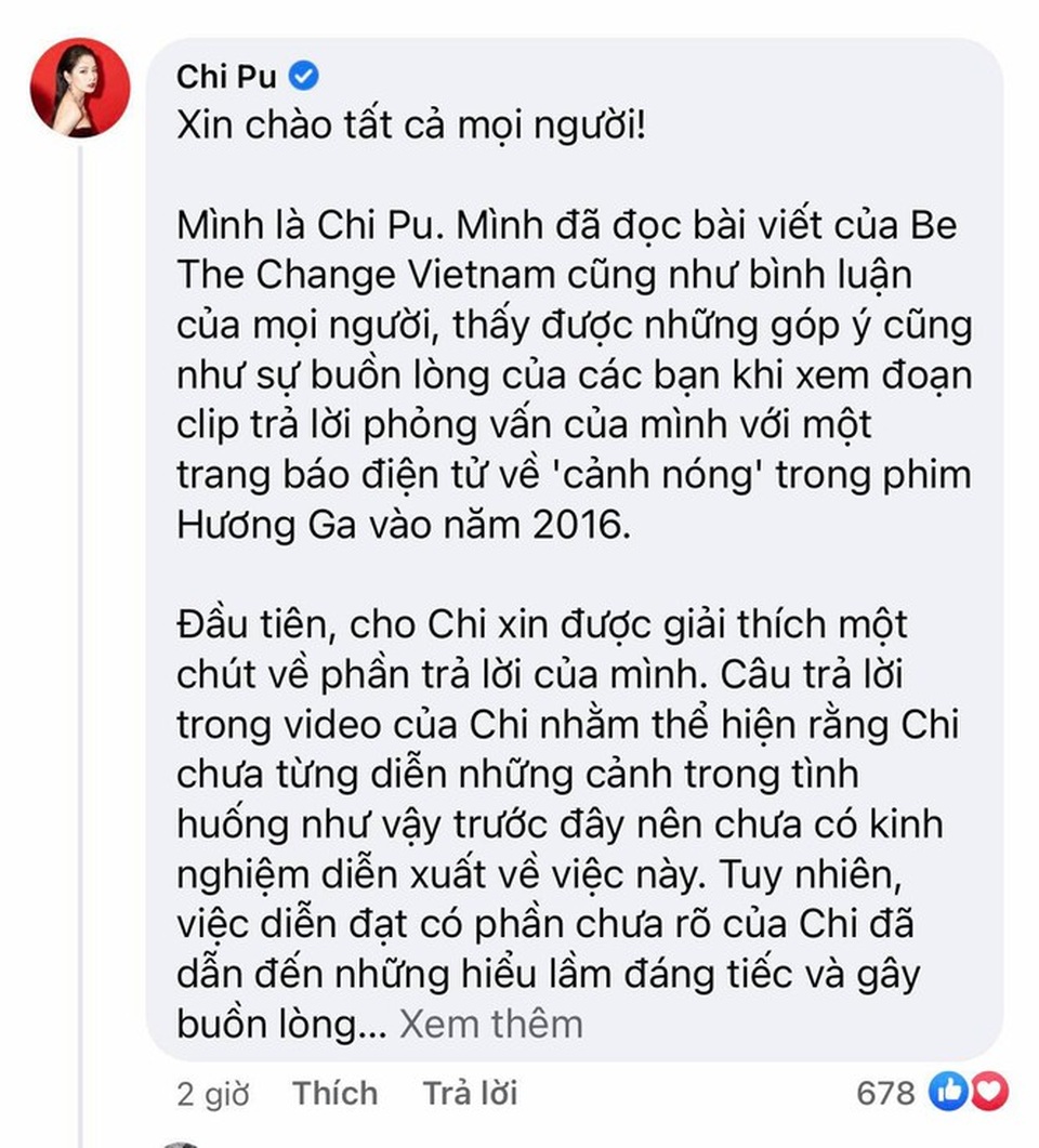 Chi Pu xin lỗi vì phát ngôn gây tranh cãi nói về các nạn nhân bị xâm hại - 3 Chi Pu xin lỗi vì phát ngôn gây tranh cãi nói về các nạn nhân bị xâm hại - 3