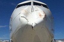 Cận cảnh máy bay thủng toác khi va chạm với chim trời