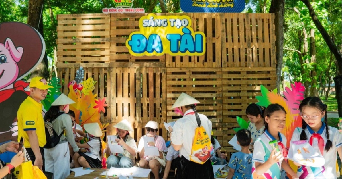 Thỏa sức sáng tạo, phát triển tư duy tại ngày hội thiếu nhi Việt Nam học tập sáng tạo | Báo Dân trí