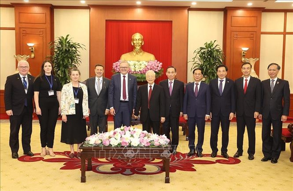 Tổng Bí thư Nguyễn Phú Trọng tiếp Thủ tướng Australia Anthony Albanese - 3 Tổng Bí thư Nguyễn Phú Trọng tiếp Thủ tướng Australia Anthony Albanese - 3