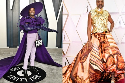 Nam diễn viên Billy Porter diện váy áo rực rỡ dự lễ trao giải Oscar