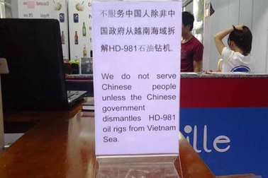 Nha Trang: Khách sạn thông báo “Không phục vụ khách Trung Quốc”