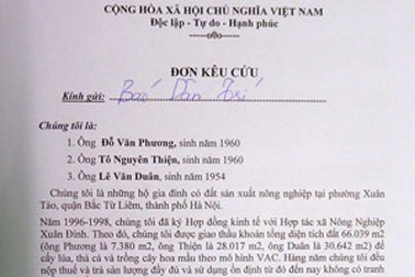 Công dân kiến nghị xem xét lại phương án bồi thường ở phường Xuân Tảo