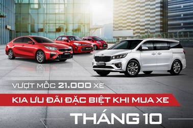 Mua xe Kia tháng 10, khách hàng được ưu đãi đặc biệt