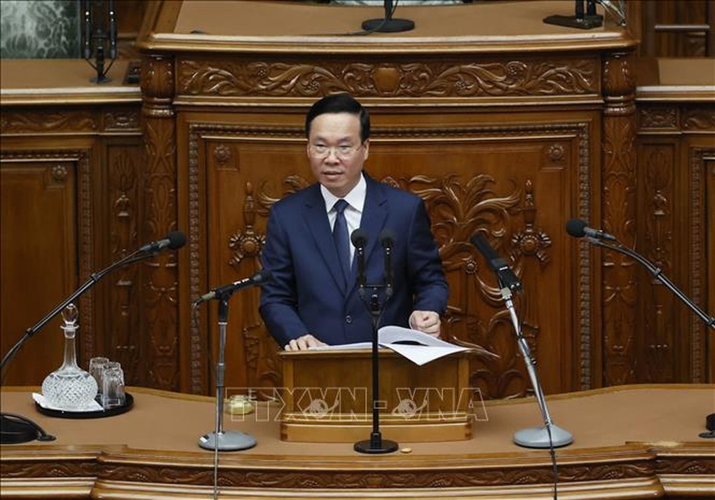 Toàn văn phát biểu của Chủ tịch nước Võ Văn Thưởng tại Quốc hội Nhật Bản - 1 Toàn văn phát biểu của Chủ tịch nước Võ Văn Thưởng tại Quốc hội Nhật Bản - 1