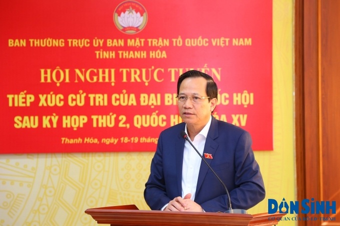 Bộ trưởng Bộ LĐ-TB&XH Đào Ngọc Dung phát biểu tại hội nghị