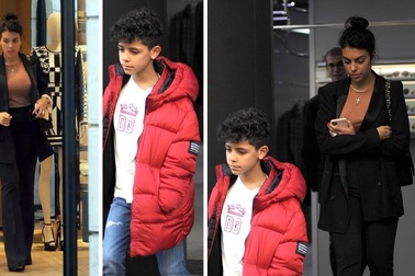 Georgina Rodriguez đưa con bạn trai đi mua sắm